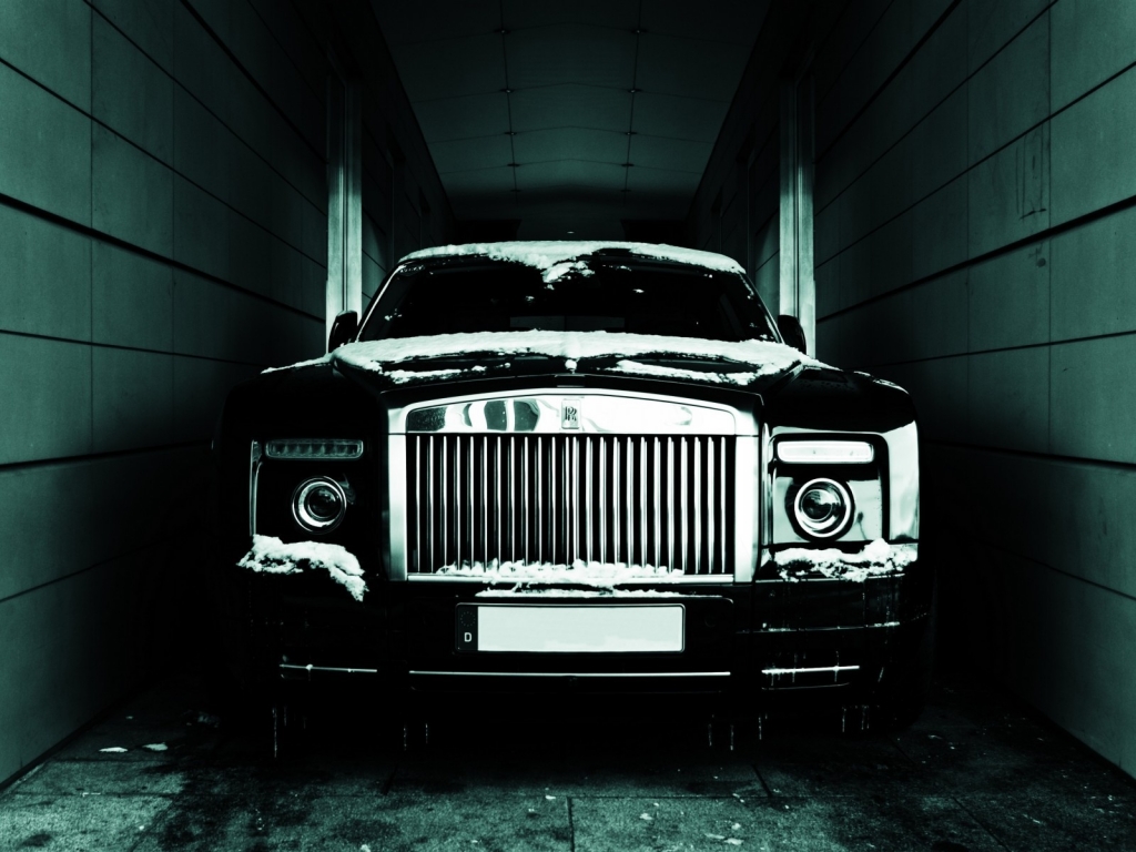 Black Rolls Royce Phantom Coupe for 1024 x 768 resolution