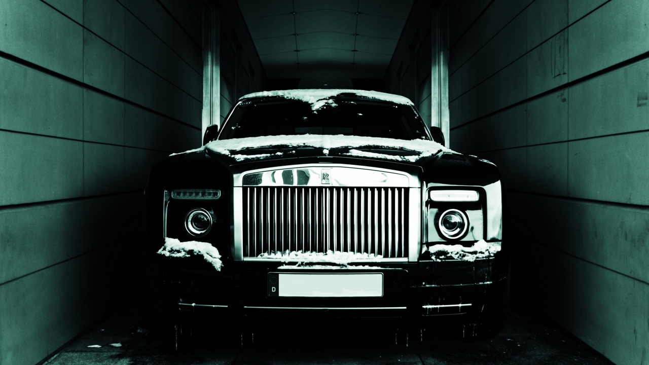 Black Rolls Royce Phantom Coupe for 1280 x 720 HDTV 720p resolution