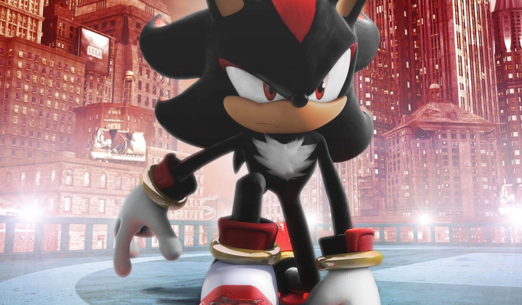 Black Sonic for 1024 x 600 widescreen resolution