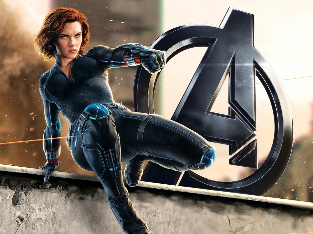 Black Widow Avengers 2 for 1024 x 768 resolution