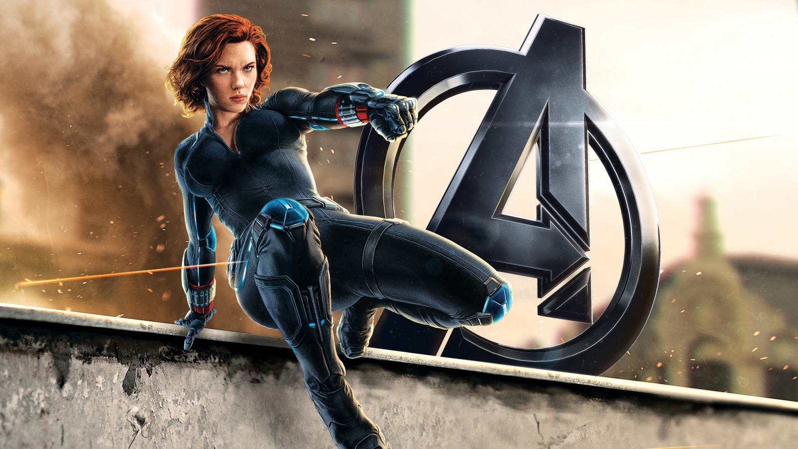 Black Widow Avengers 2 for 1600 x 900 HDTV resolution