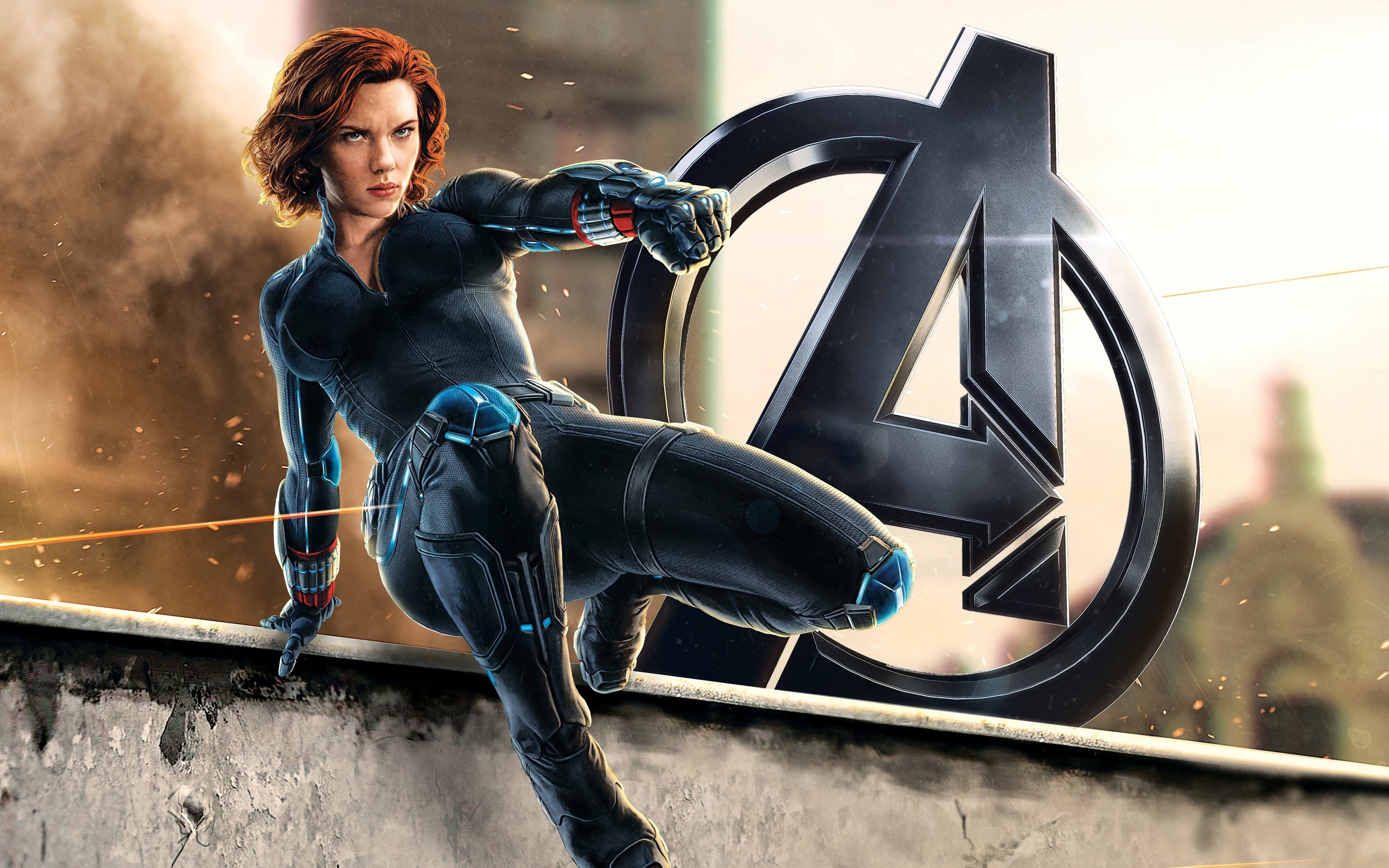 Black Widow Avengers 2 for 2880 x 1800 Retina Display resolution