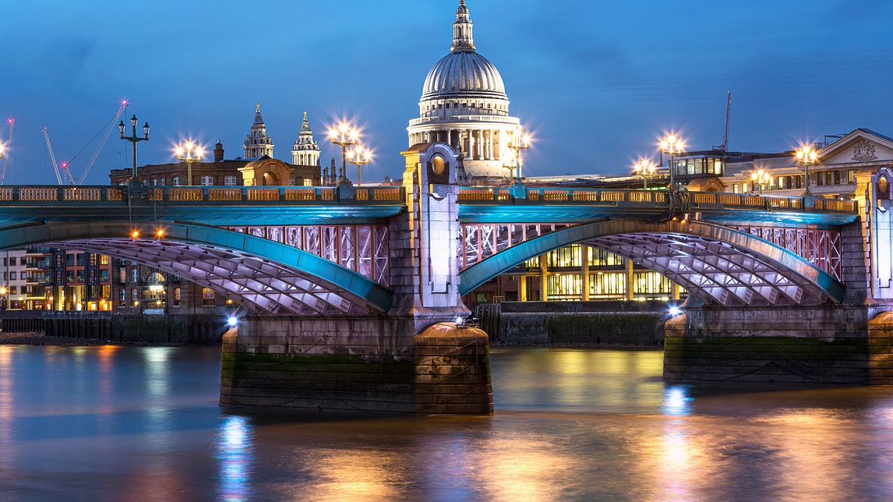 Blackfriars Bridge London for 1280 x 720 HDTV 720p resolution