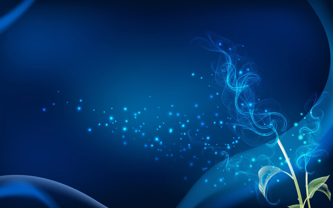 Blue Abstract Fractal for 1280 x 800 widescreen resolution