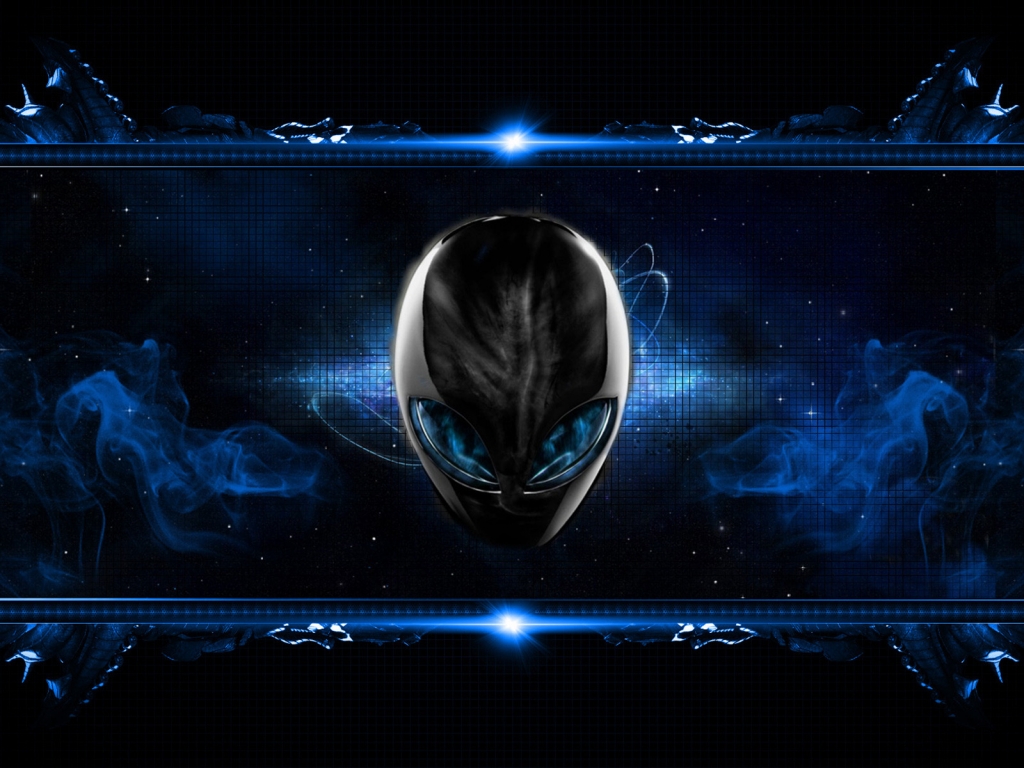Blue Alien for 1024 x 768 resolution