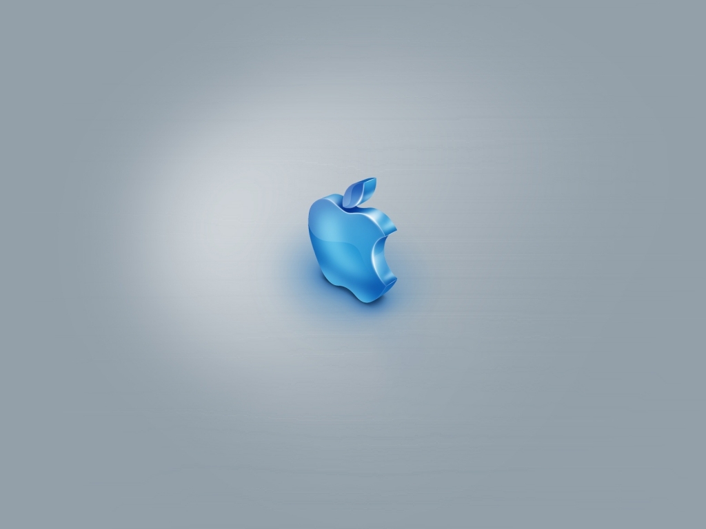 Blue Apple for 1024 x 768 resolution