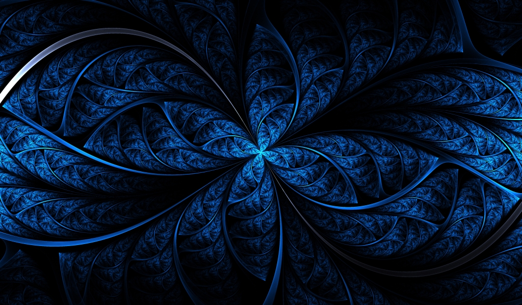 Blue Art for 1024 x 600 widescreen resolution