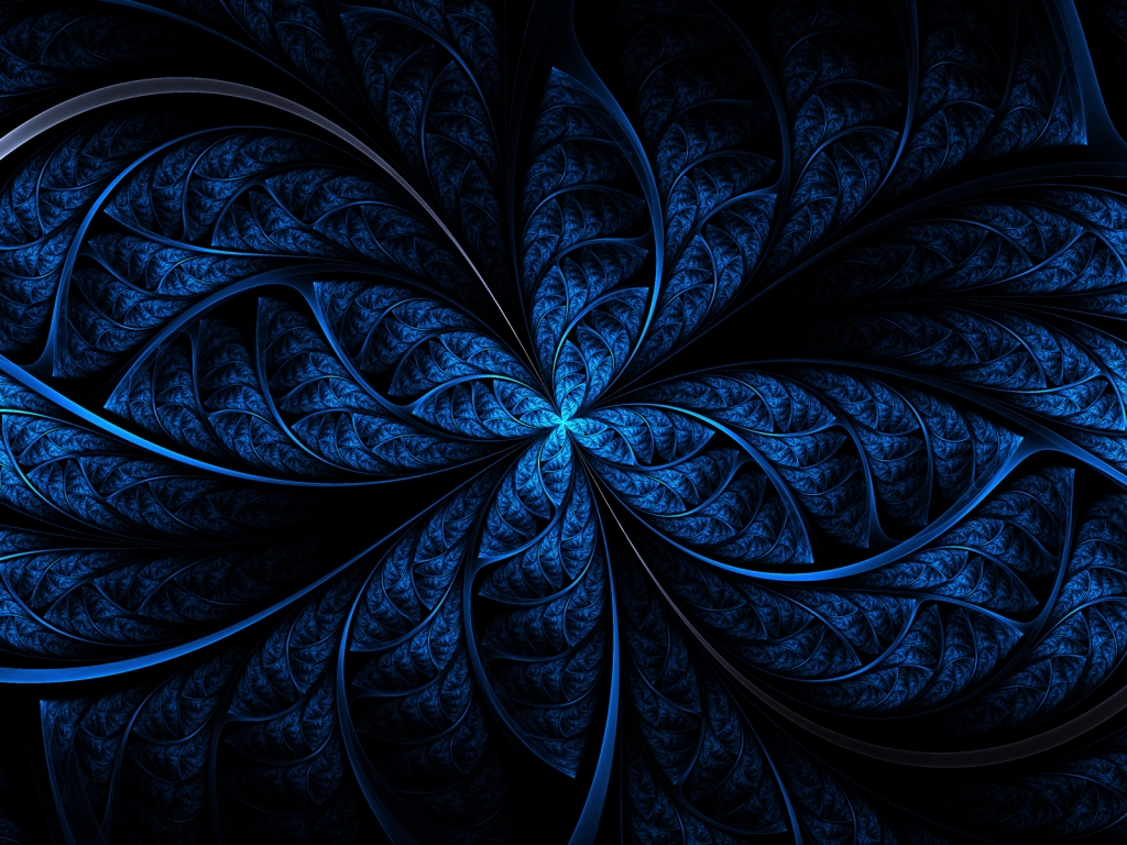 Blue Art for 1024 x 768 resolution