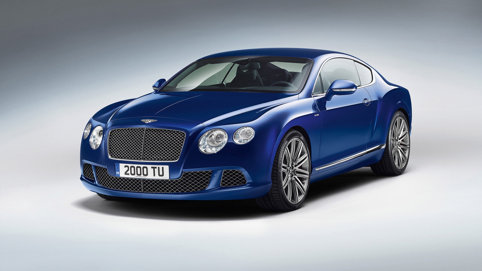 Blue Bentley Continental GT for 1920 x 1080 HDTV 1080p resolution