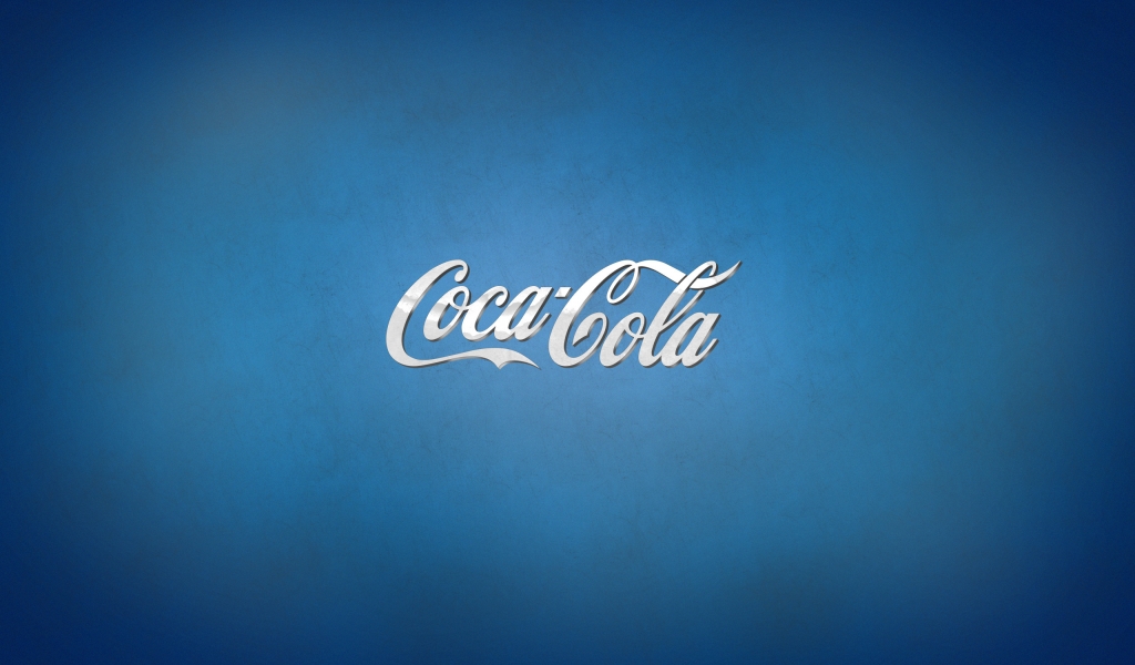 Blue Coca Cola for 1024 x 600 widescreen resolution