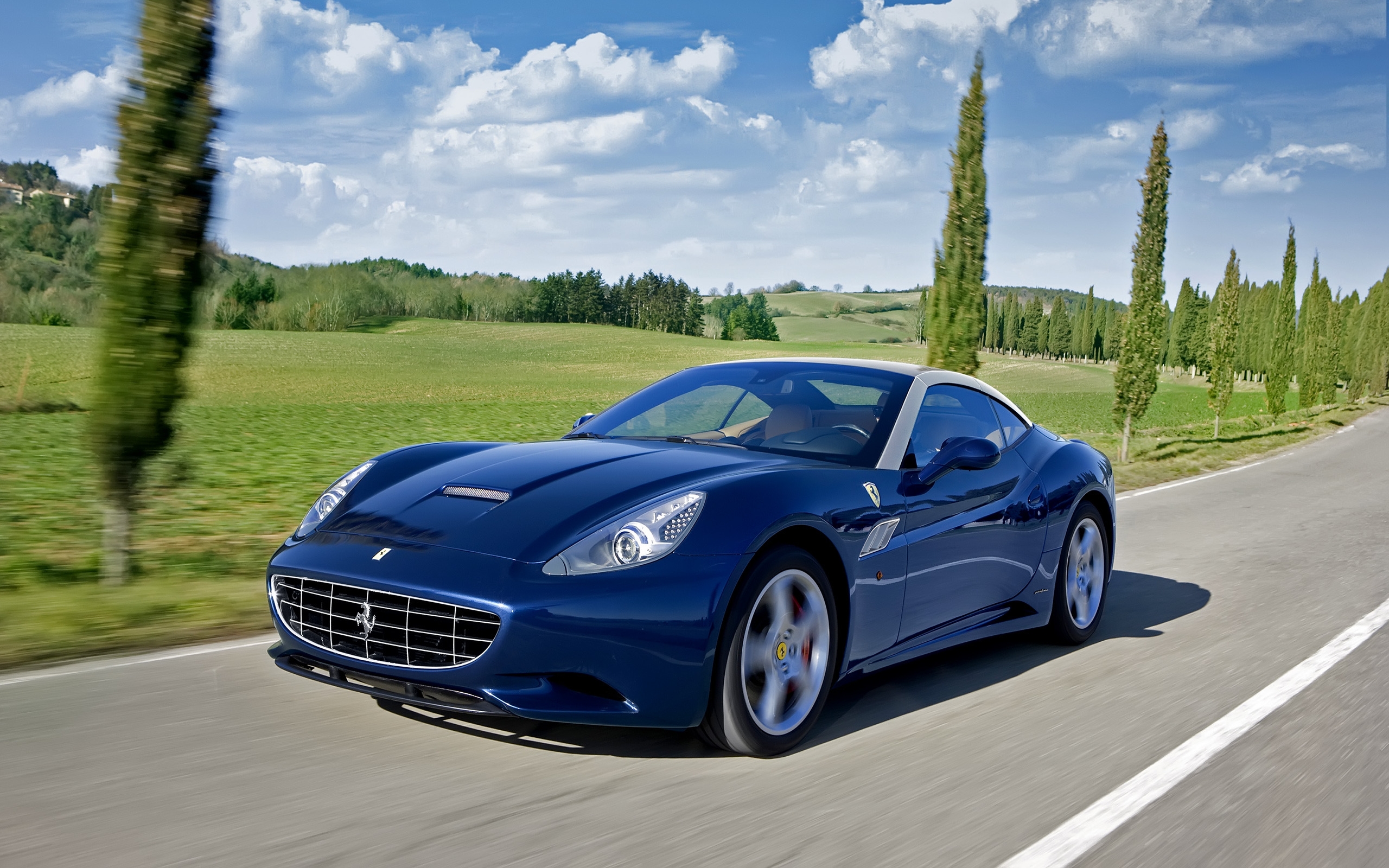 Blue Ferrari California for 2560 x 1600 widescreen resolution