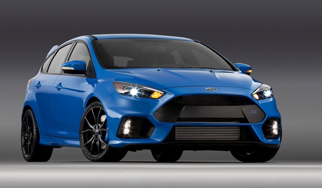 Blue Ford Focus RS  for 1024 x 600 widescreen resolution