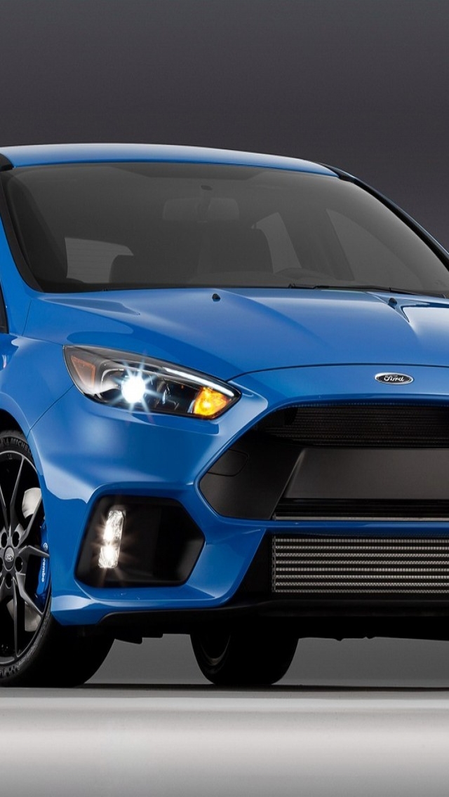 Blue Ford Focus RS  for 640 x 1136 iPhone 5 resolution
