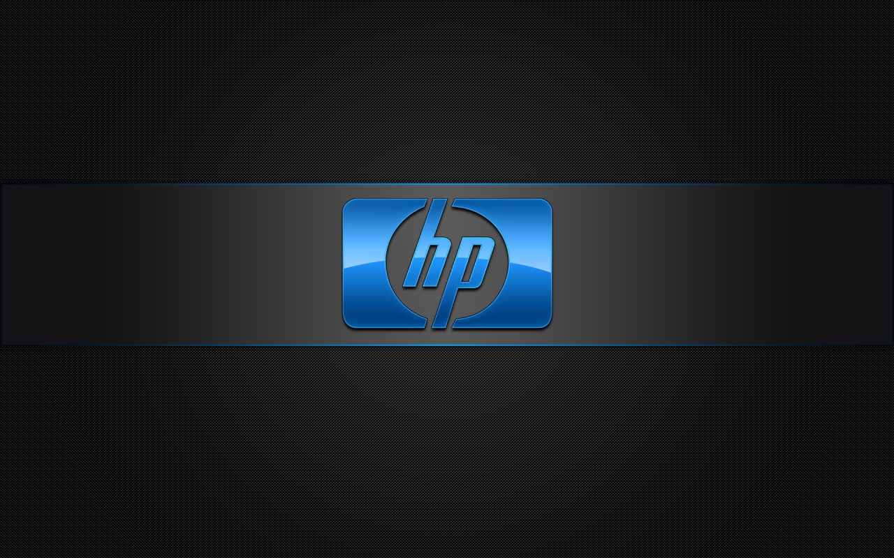 Blue HP Logo for 1280 x 800 widescreen resolution