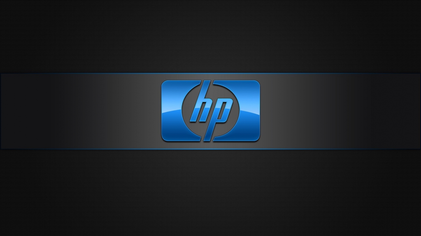 Blue HP Logo for 1366 x 768 HDTV resolution