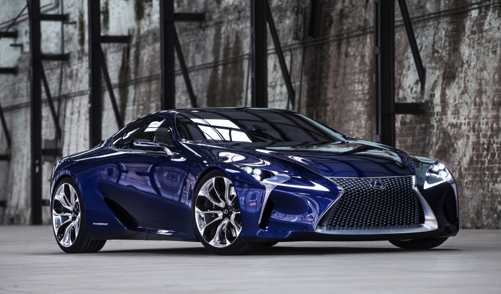 Blue Lexus LF Concept for 1024 x 600 widescreen resolution