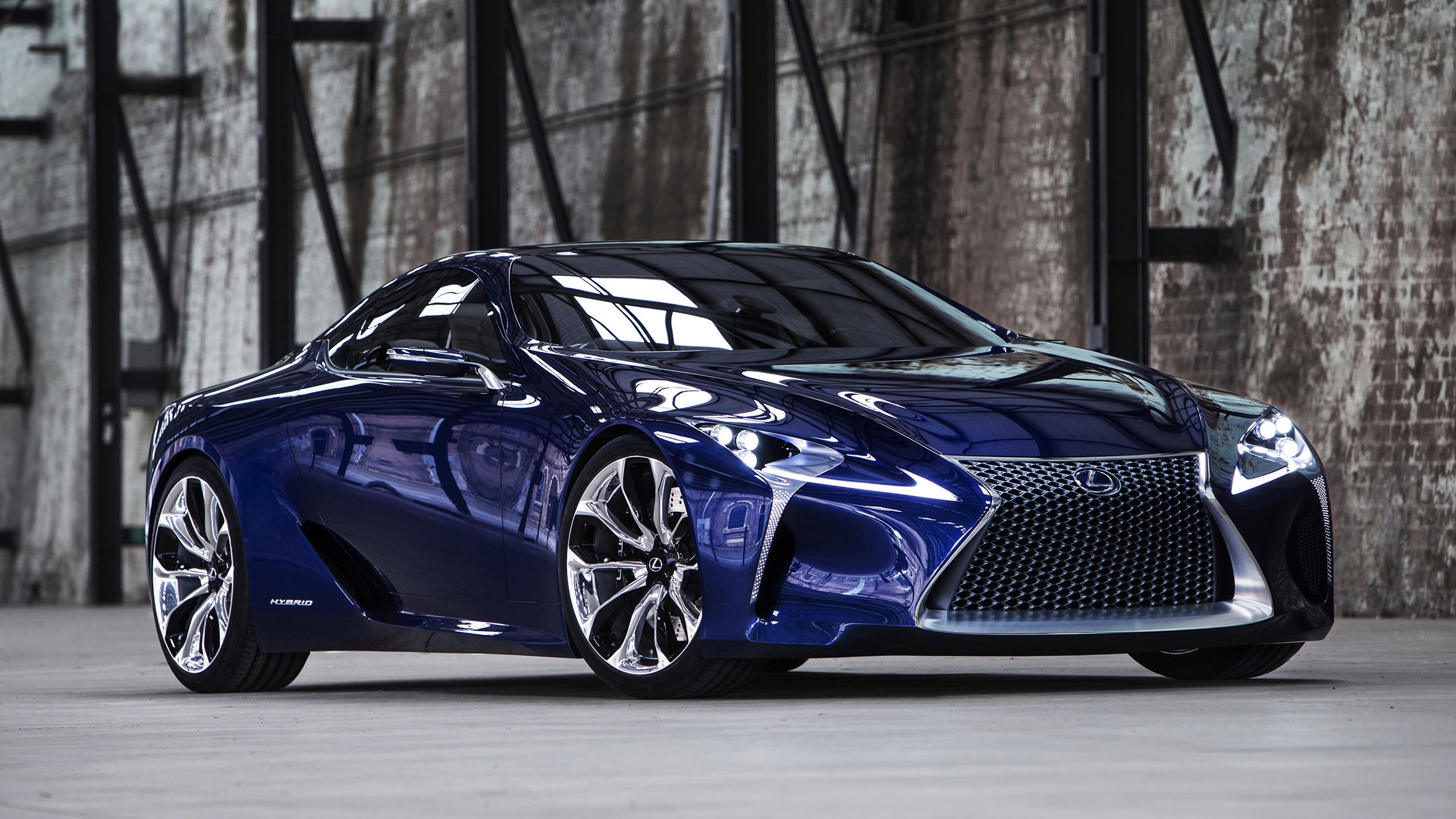 Blue Lexus LF Concept for 2560x1440 HDTV resolution