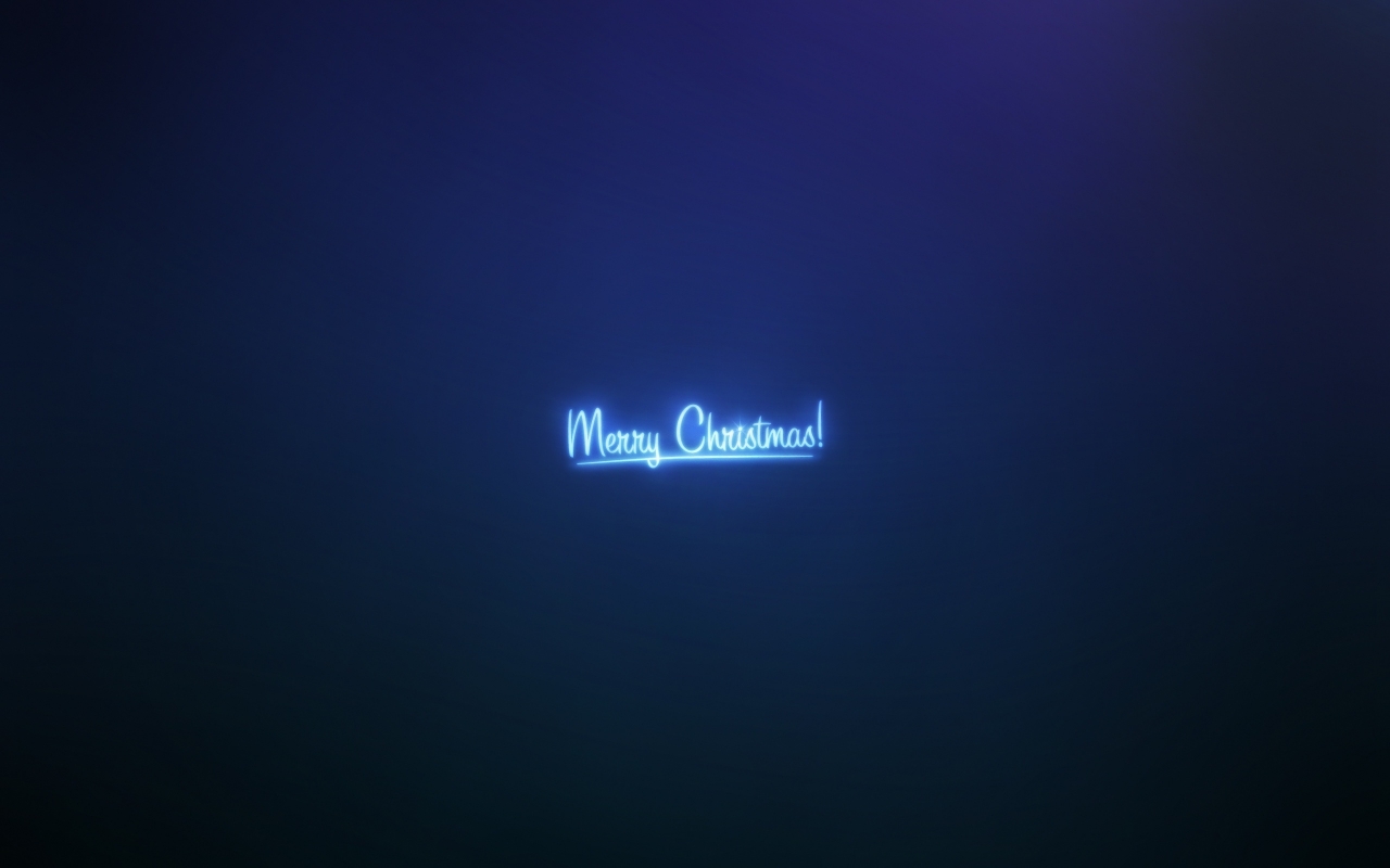 Blue Merry Christmas for 1280 x 800 widescreen resolution