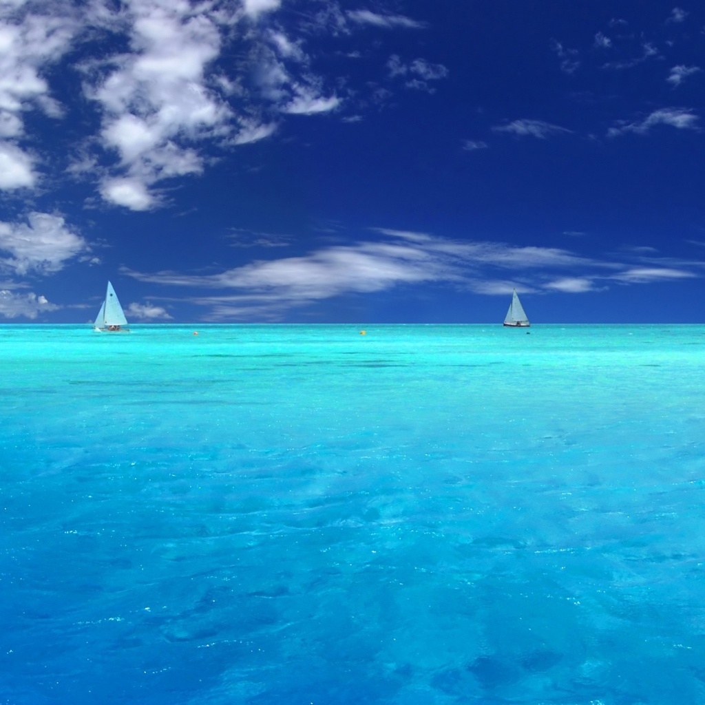 Blue Paradise for 1024 x 1024 iPad resolution