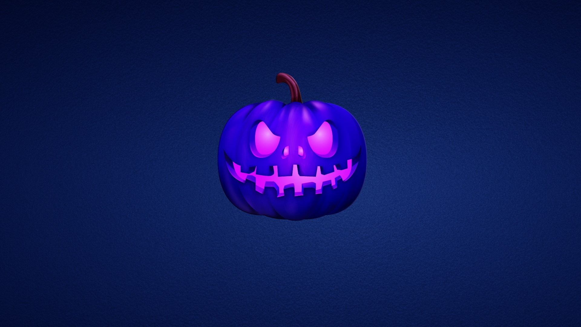 Blue Scary Pumpkin for 1920 x 1080 HDTV 1080p resolution