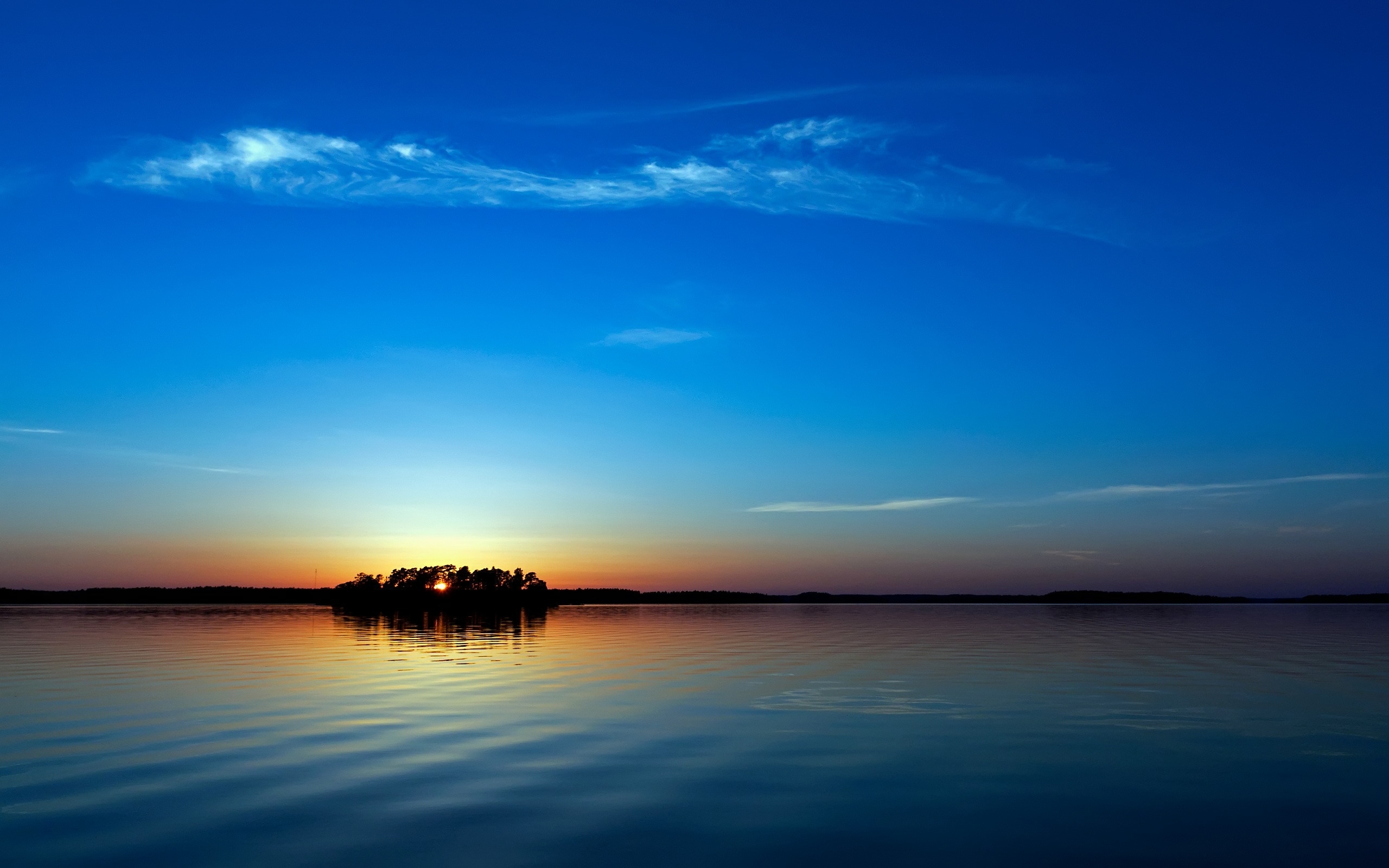 Blue Sunset for 2560 x 1600 widescreen resolution