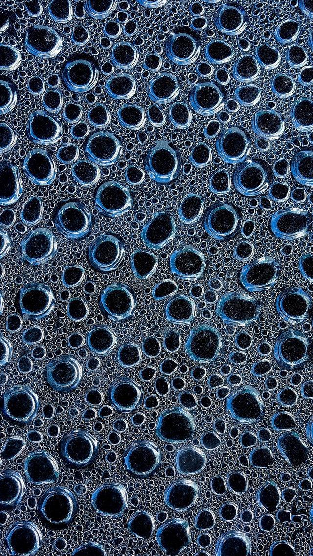 Blue Water Drops for 640 x 1136 iPhone 5 resolution