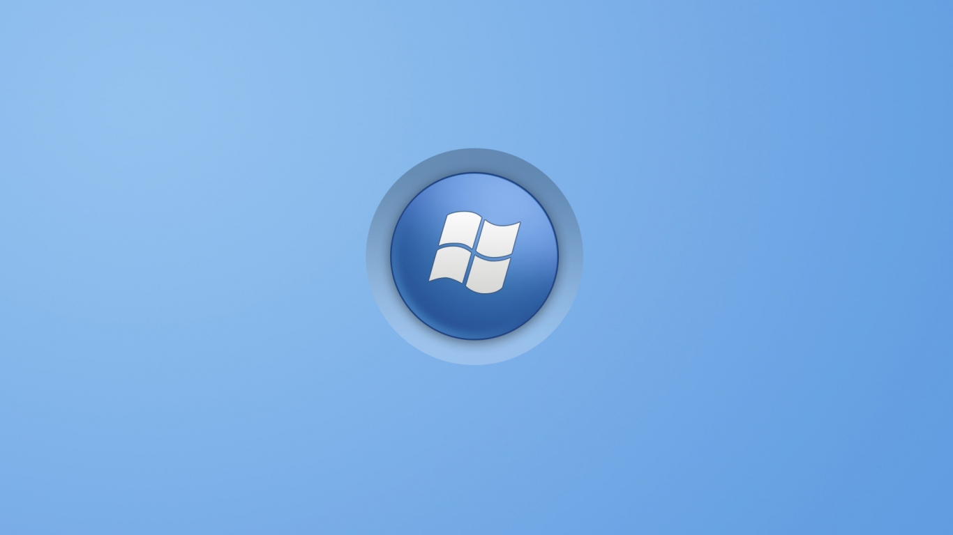 Blue Windows for 1366 x 768 HDTV resolution