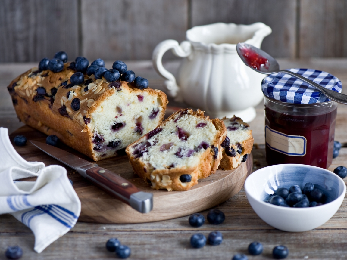 Blueberries Cake for 1152 x 864 resolution