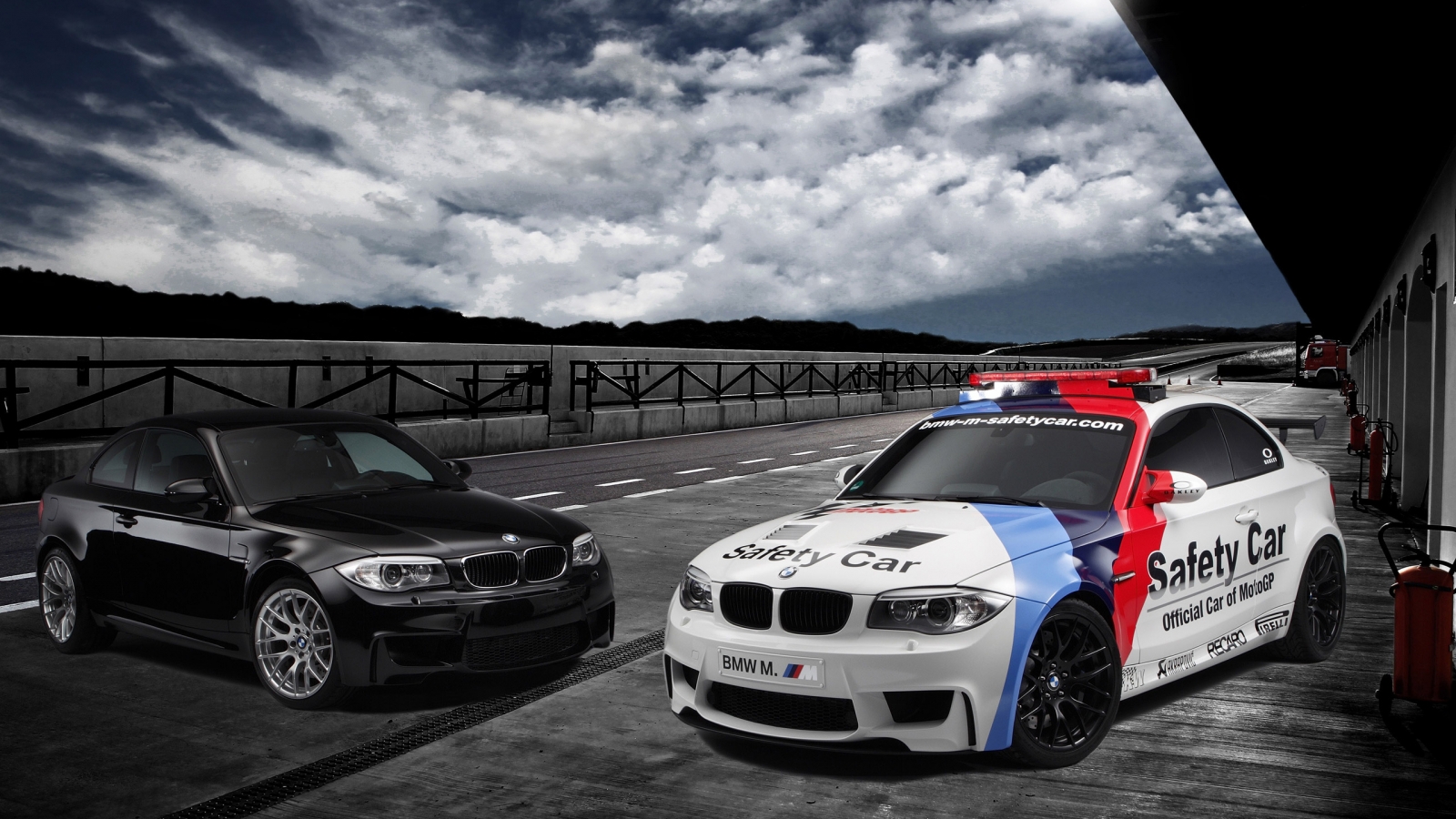 BMW 1 Series M Coupe Safety Car for 1600 x 900 HDTV resolution
