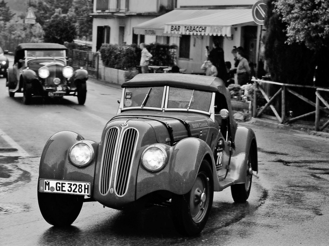 BMW 328 Mille Miglia Green 1937 for 1152 x 864 resolution