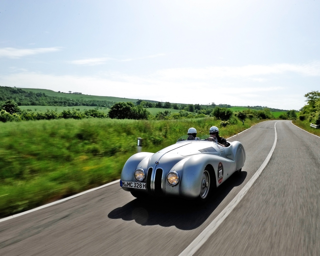 BMW 328 Mille Miglia Silver for 1280 x 1024 resolution