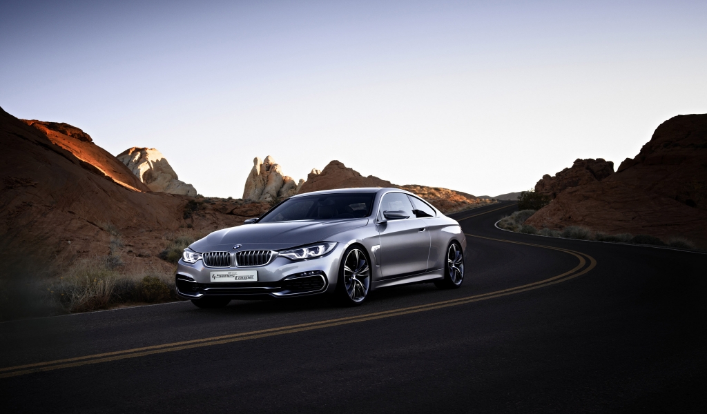 BMW 4 Series Coupe Concept for 1024 x 600 widescreen resolution