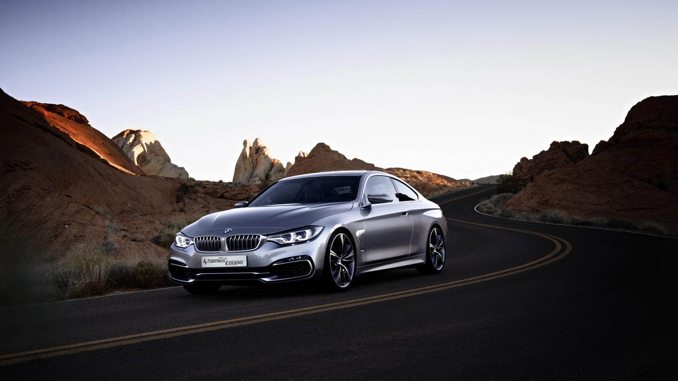 BMW 4 Series Coupe Concept for 1366 x 768 HDTV resolution
