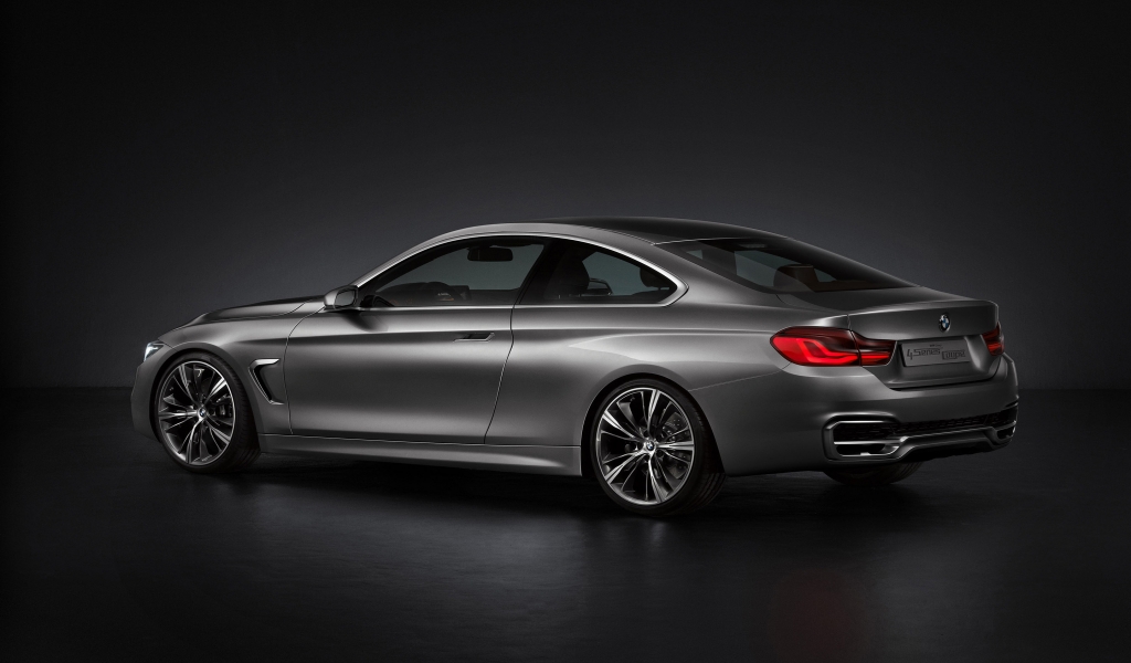 BMW 4 Series Coupe Concept Rear Studio for 1024 x 600 widescreen resolution