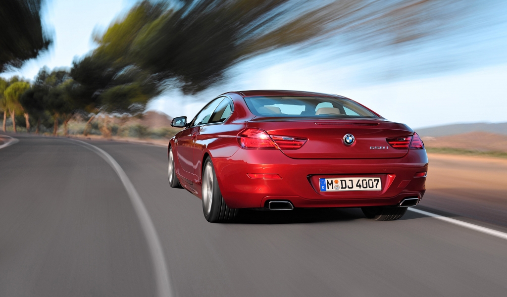 BMW 650i Coupe Rear for 1024 x 600 widescreen resolution