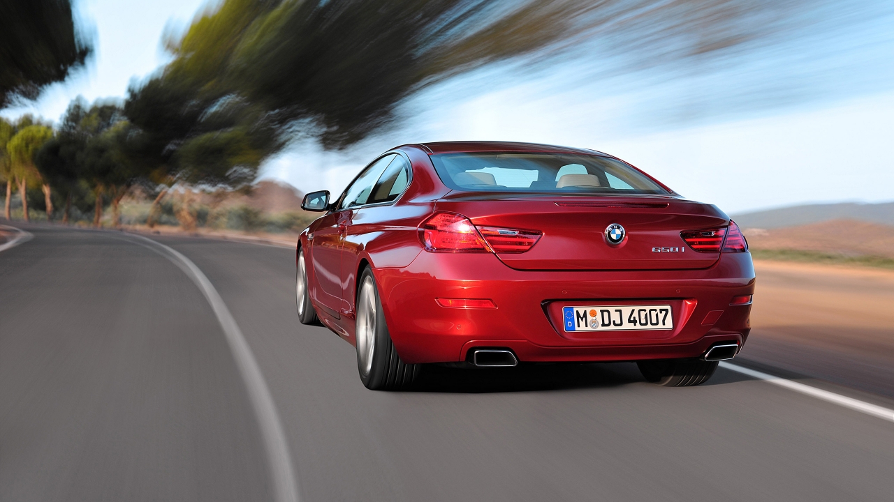 BMW 650i Coupe Rear for 1280 x 720 HDTV 720p resolution