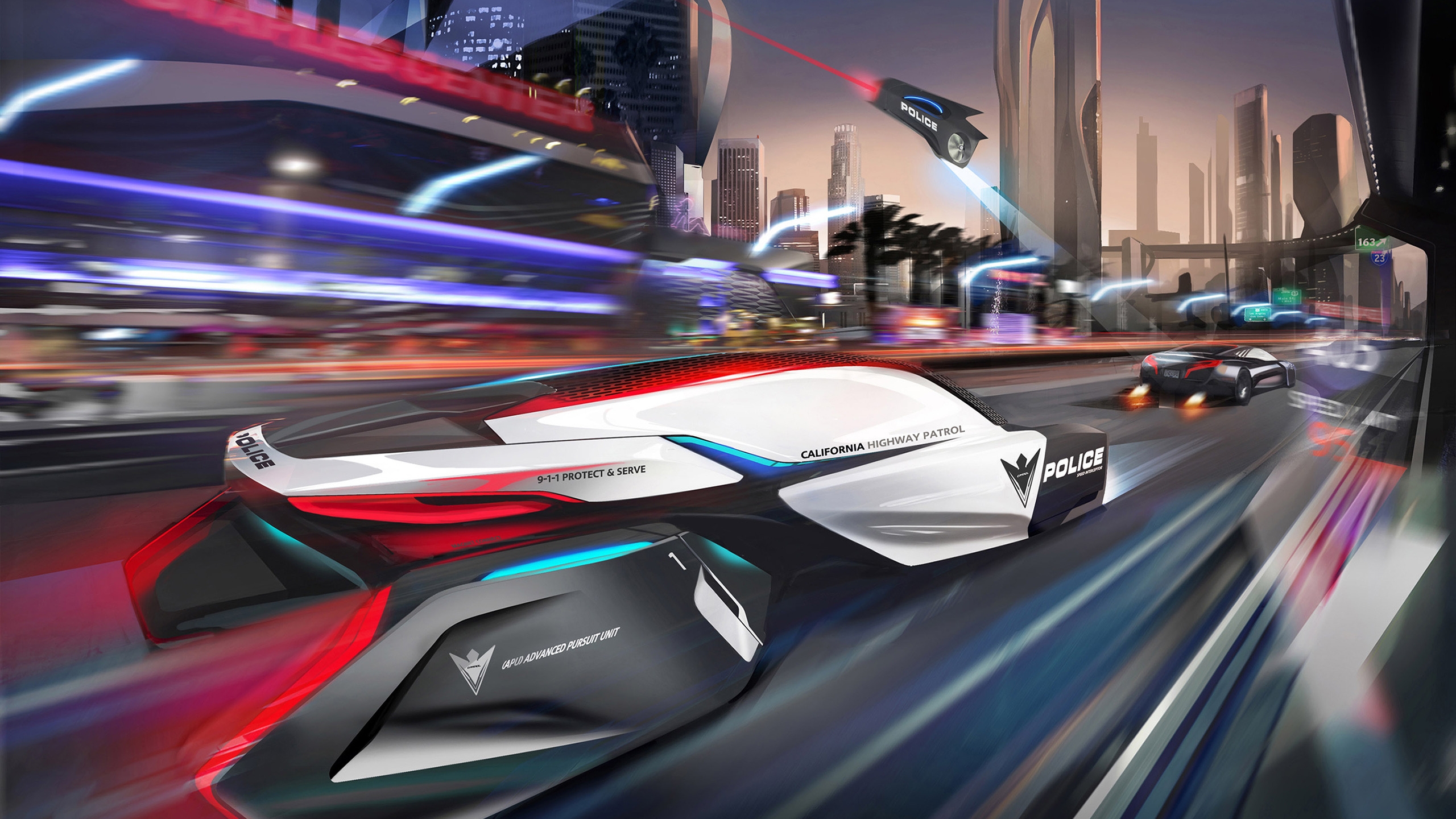BMW ePatrol Concept for 2560x1440 HDTV resolution