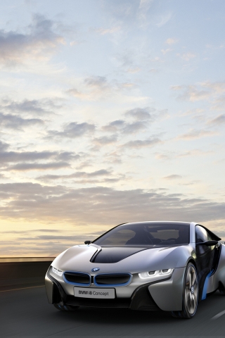 BMW i8 for 320 x 480 iPhone resolution