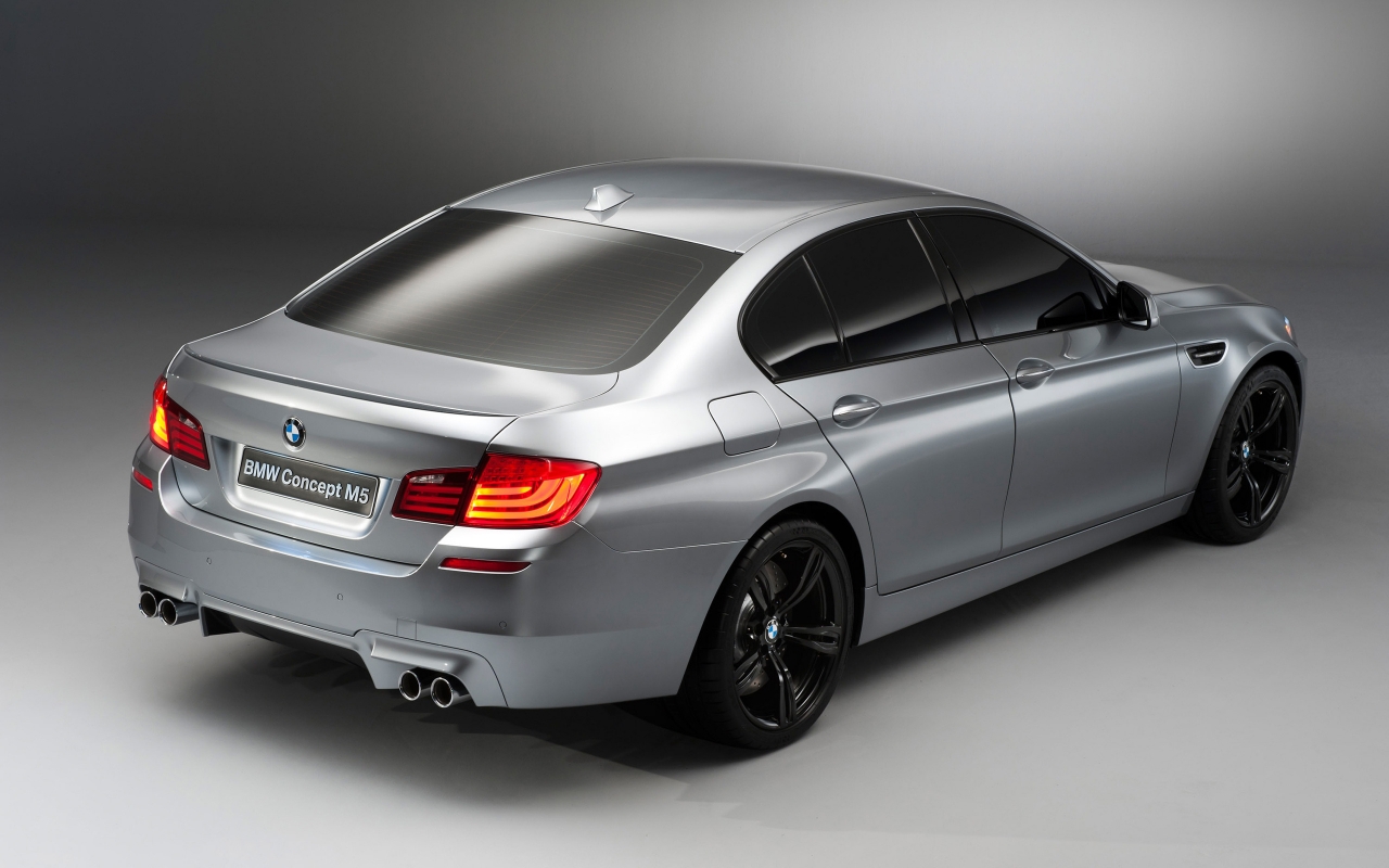 BMW M5 Concept 2012 Side and Rear for 1280 x 800 widescreen resolution