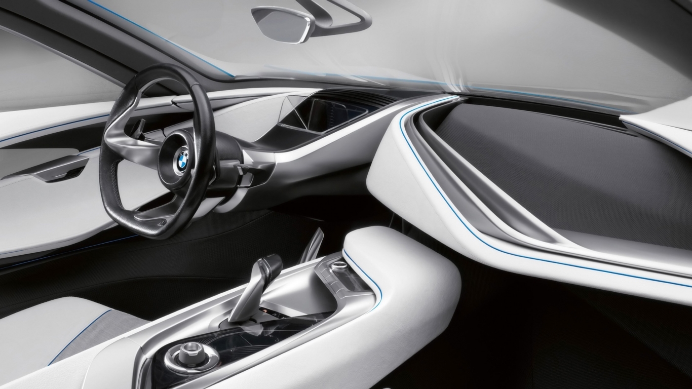 BMW Vision EfficientDynamics Dashboard for 1366 x 768 HDTV resolution