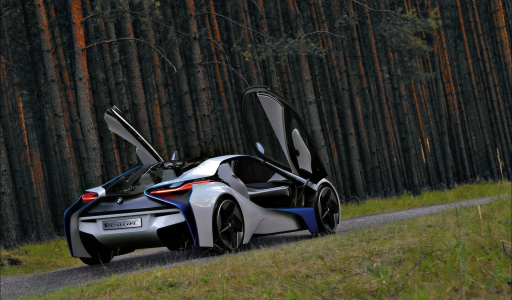 BMW Vision EfficientDynamics Open Doors for 1024 x 600 widescreen resolution