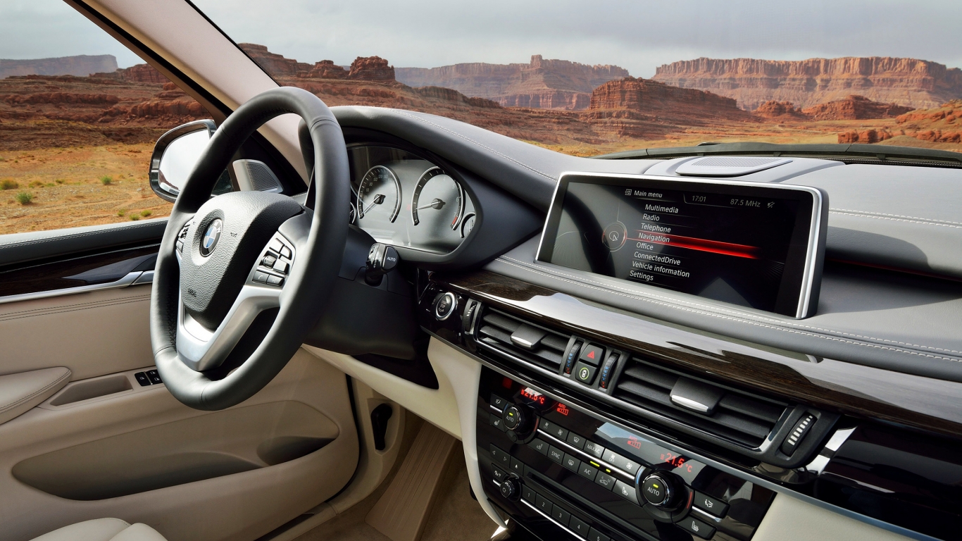 BMW X5 2014 Dashboard for 1366 x 768 HDTV resolution