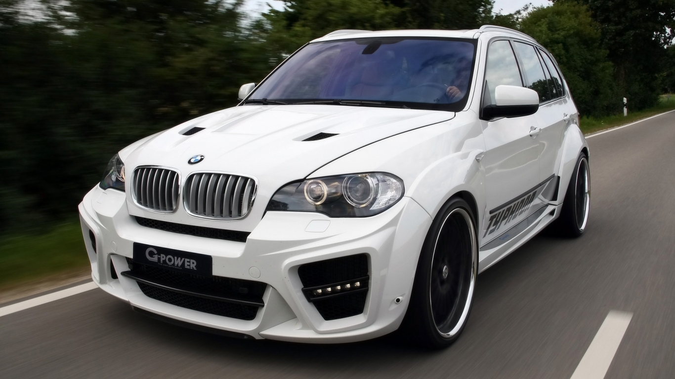 BMW X5 Typhoon RS 2010 G Power for 1366 x 768 HDTV resolution