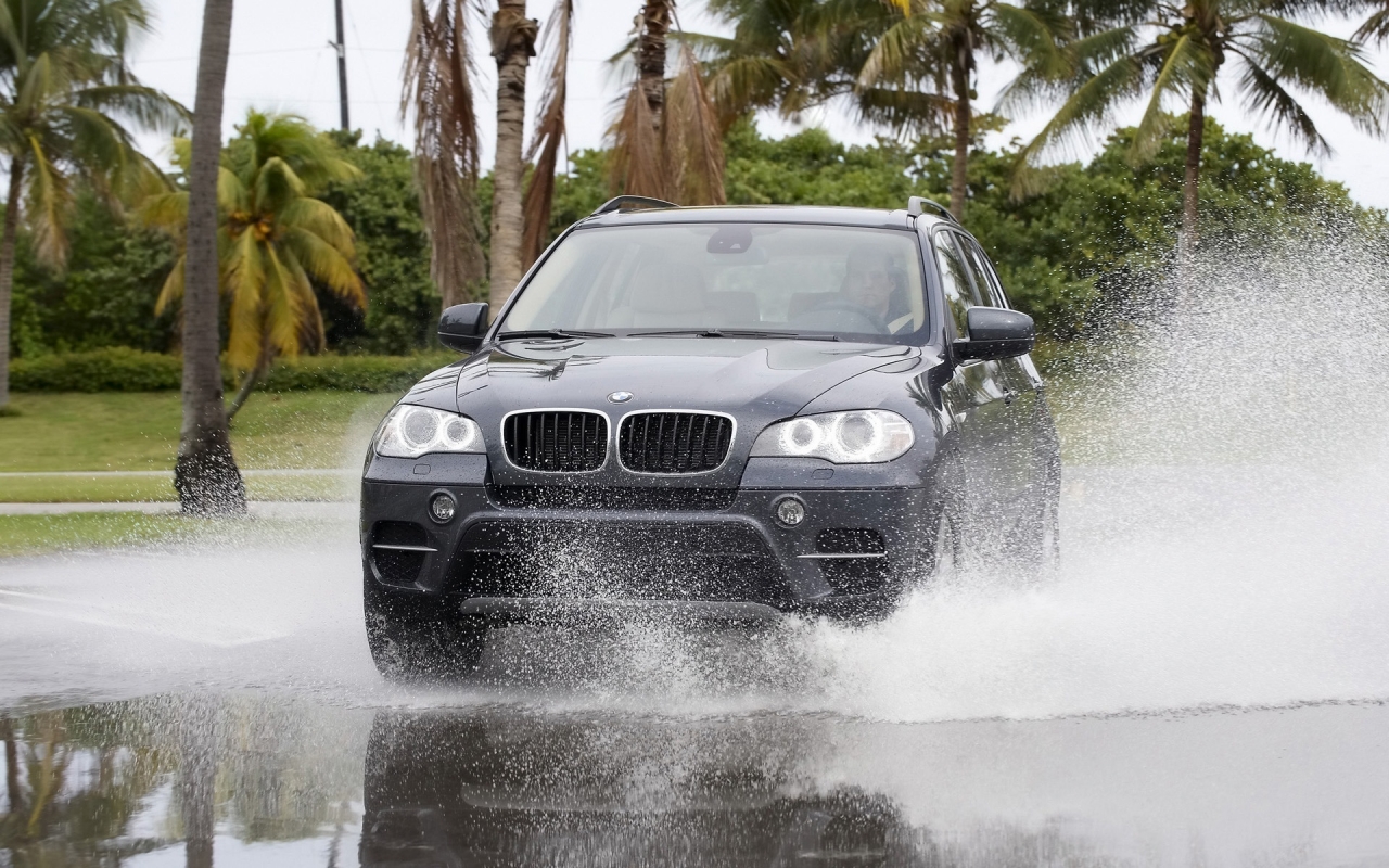 BMW X5 Water 2010 for 1280 x 800 widescreen resolution