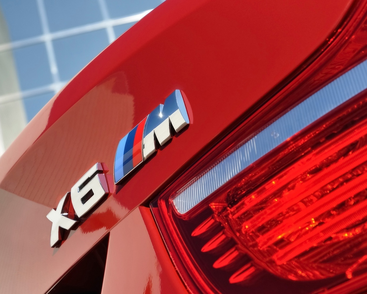 BMW X6 M Lettering 2009 for 1280 x 1024 resolution