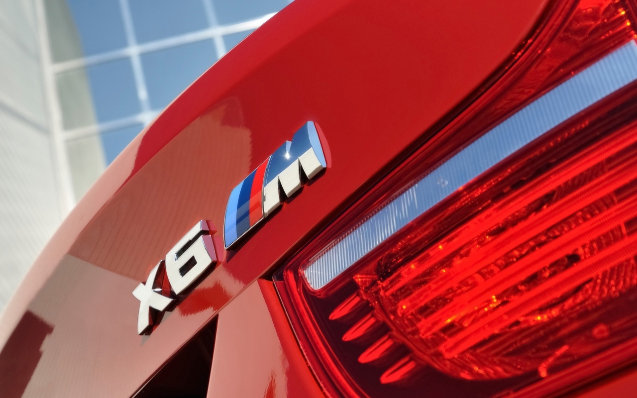 BMW X6 M Lettering 2009 for 1280 x 800 widescreen resolution