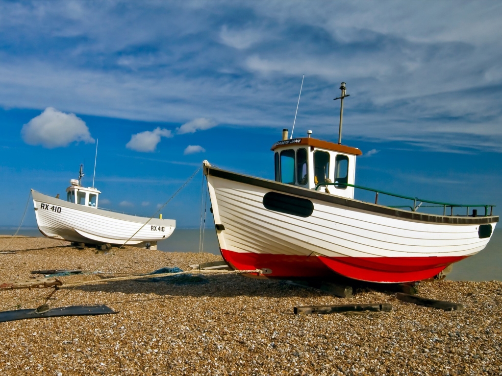 Boats Anchored for 1024 x 768 resolution