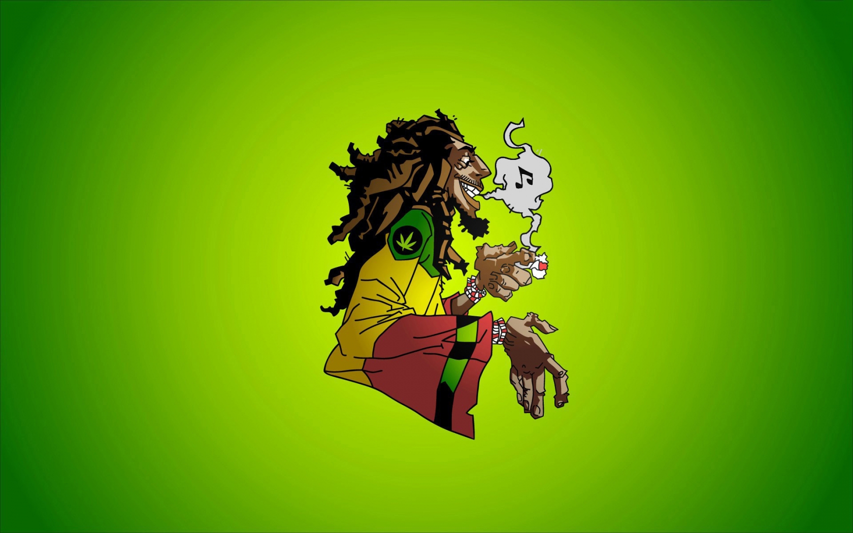 Bob Marley Caricature for 1680 x 1050 widescreen resolution