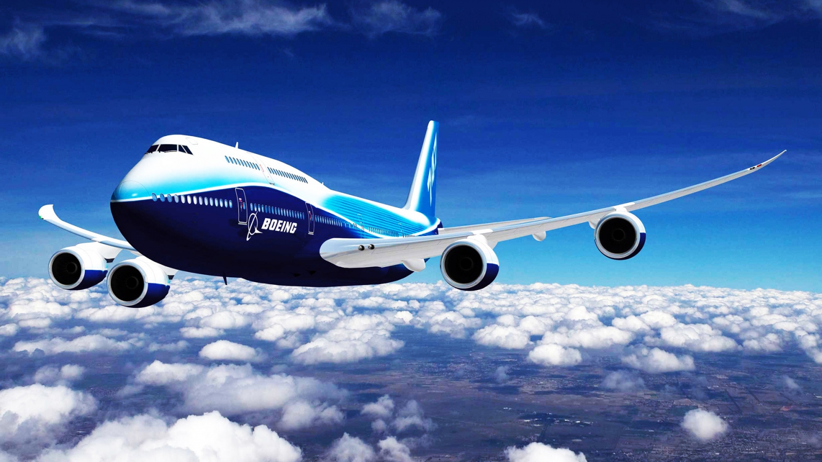 Boeing 747-8 for 1600 x 900 HDTV resolution