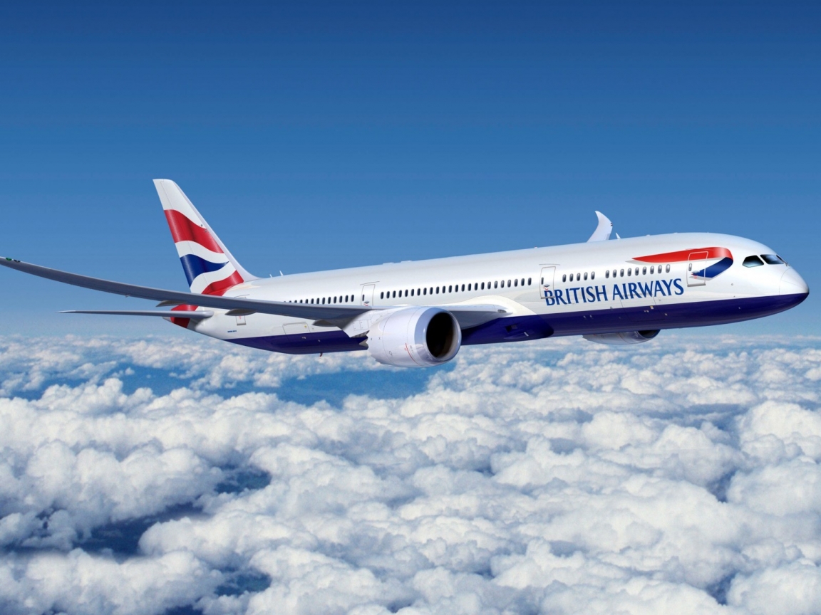 Boeing 777 British Airways for 1152 x 864 resolution